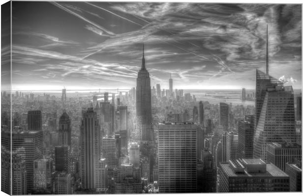 New York Skyline Canvas Print by David Pyatt