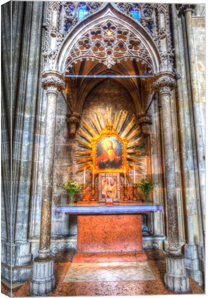 Saint Padre Pio Vienna Canvas Print by David Pyatt