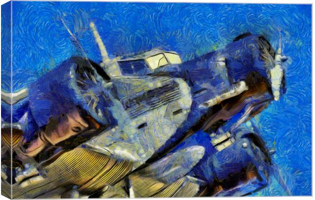 Junkers Ju 52 Van Gogh Canvas Print by David Pyatt