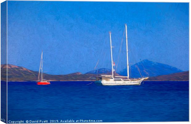 Sailing Ship Art Canvas Print by David Pyatt