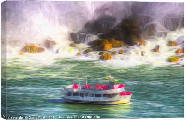 Maid Of The Mist Art Canvas Print by David Pyatt