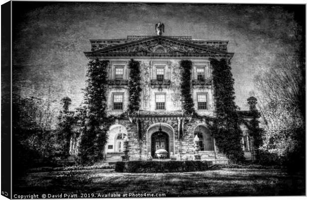 Ghostly Manor House  Canvas Print by David Pyatt