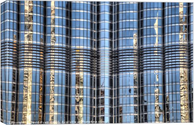 Burj Khalifa Abstract Canvas Print by David Pyatt