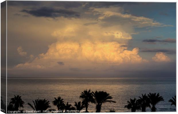 Mediterranean Storm Approaches  Canvas Print by David Pyatt