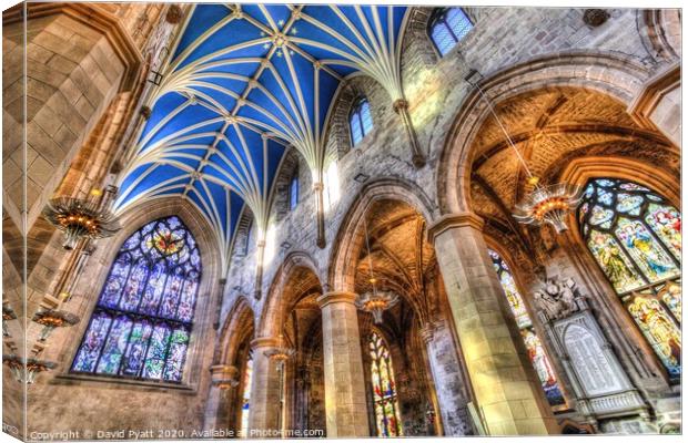 St Giles Cathedral Edinburgh     Canvas Print by David Pyatt