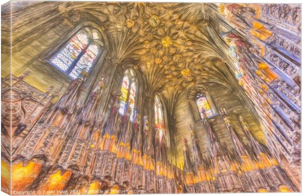 St Giles Cathedral Edinburgh Sketch Canvas Print by David Pyatt