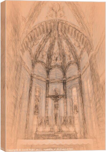  Basilica Of Saint Anastasia da Vinci Canvas Print by David Pyatt