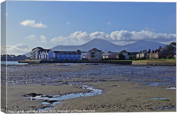 View From Dundrum Bay Canvas Print by John McCoubrey