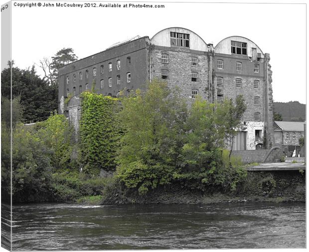 Cahir Mill Canvas Print by John McCoubrey