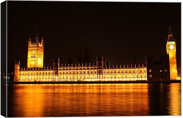 The Parliament of the United Kingdom of Great Brit Canvas Print by Guangzhi Zhong