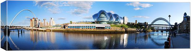 Newcastle Quayside Panorama Canvas Print by eric carpenter