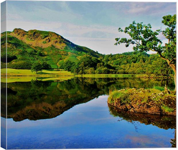 Rydal Reflect Canvas Print by eric carpenter