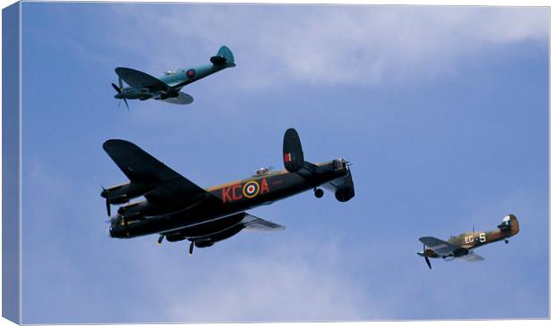 Battle of Britain flight Canvas Print by eric carpenter