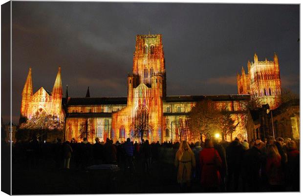 Durham Cathedral Lumiere Canvas Print by eric carpenter