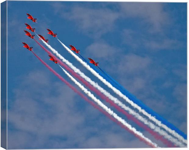  Red Arrows Canvas Print by eric carpenter