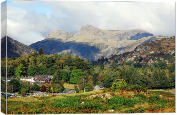 langdale view Canvas Print by eric carpenter