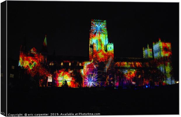 Durham Cathedral Lumiere Canvas Print by eric carpenter