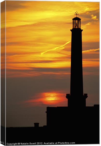 The Lighthouse at Margate Canvas Print by Natalie Durell