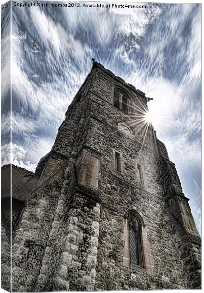 THE STEEPLE Canvas Print by Rob Toombs