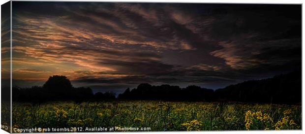 A CALM TWILIGHT Canvas Print by Rob Toombs