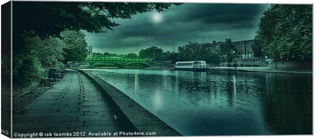 MOONLIGHT MAIDSTONE Canvas Print by Rob Toombs