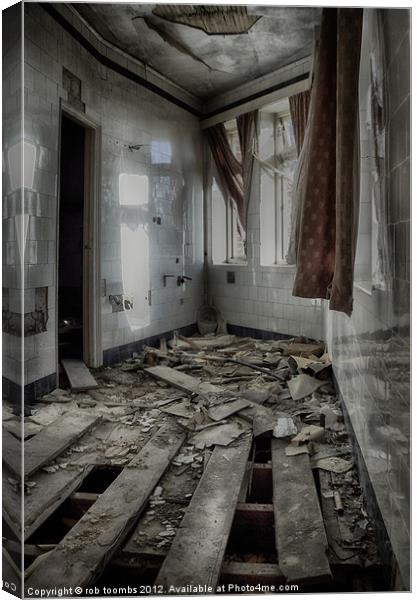 DERELICT TILES Canvas Print by Rob Toombs