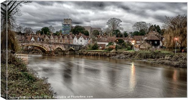 A VIEW TO AYLESFORD Canvas Print by Rob Toombs