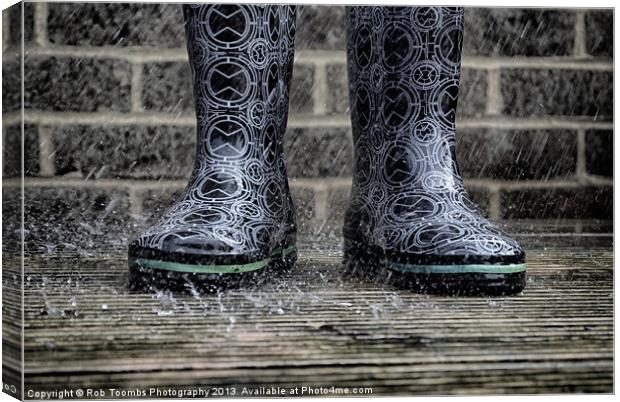 TWO WET BOOTS Canvas Print by Rob Toombs