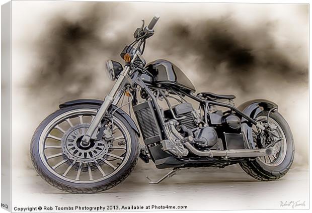 THE CUSTOM BOBBER PAINTING Canvas Print by Rob Toombs