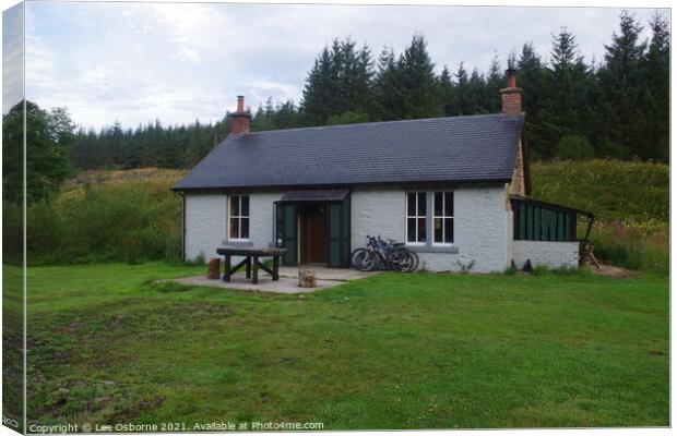 Greensykes Bothy, Scotland Canvas Print by Lee Osborne