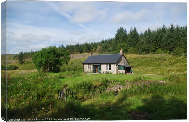 Greensykes Bothy, Scotland Canvas Print by Lee Osborne