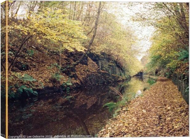 Union Canal, West Lothian, Scotland Canvas Print by Lee Osborne