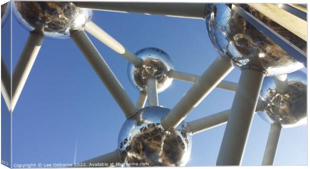 The Atomium, Brussels Canvas Print by Lee Osborne