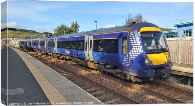 ScotRail Class 170 Train, Stow, Scottish Borders Canvas Print by Lee Osborne