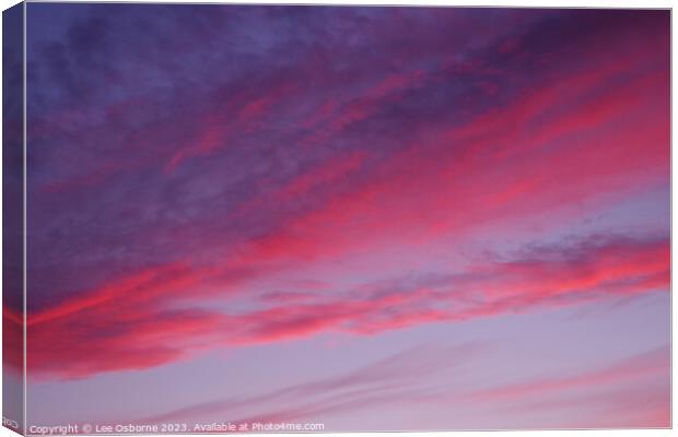 Scottish Sunset Canvas Print by Lee Osborne