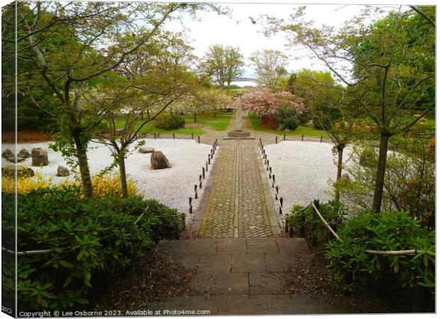 Kyoto Friendship Garden, Edinburgh Canvas Print by Lee Osborne