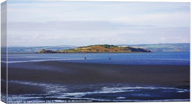 Cramond Island, Firth of Forth Canvas Print by Lee Osborne