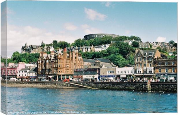 Oban From The Sea Canvas Print by Lee Osborne