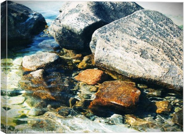 In The Rockpools Canvas Print by Lee Osborne