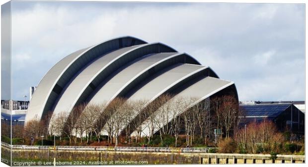 SEC Armadillo, Glasgow  Canvas Print by Lee Osborne