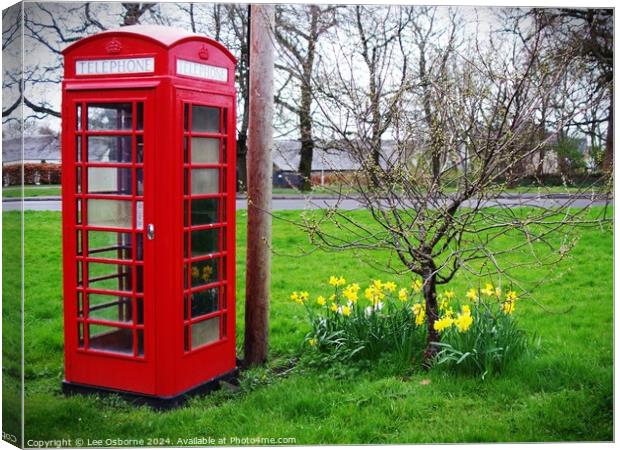 You May Telephone From Here (Dalmeny) 3 Canvas Print by Lee Osborne