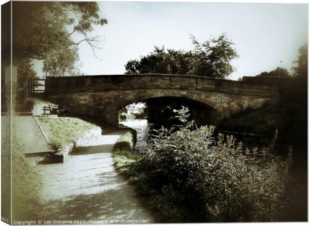 Union Canal, Linlithgow, Scotland Canvas Print by Lee Osborne