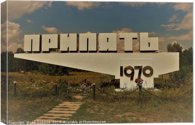 Welcome to Pripyat Canvas Print by Lee Osborne