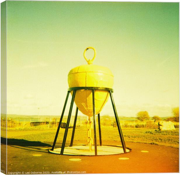 Buoy Sculpture, Bo'ness Canvas Print by Lee Osborne