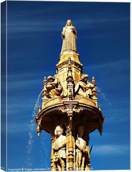 Victoria Fountain Canvas Print by Susan Jamieson