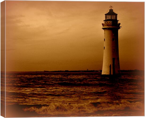 perch rock Canvas Print by sue davies