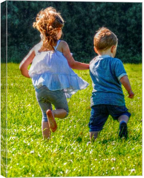  brother and sister Canvas Print by sue davies