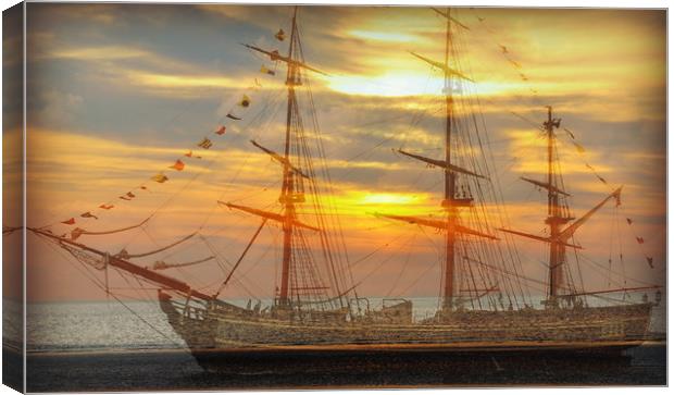 ghost ship Canvas Print by sue davies