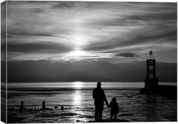 looking out to sea Canvas Print by sue davies