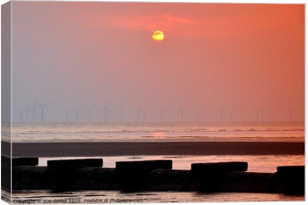 crosby sunset Canvas Print by sue davies